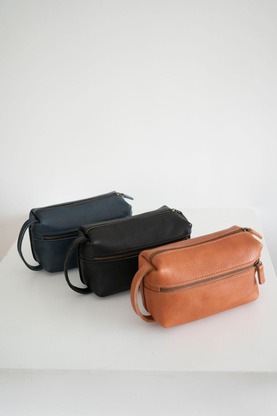 Leather Toiletry Bag  - Leather Neceser - Dopp Kit - Cosmetic Bag