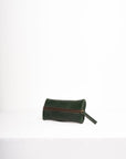 Natural-grained unlined leather pencil case.