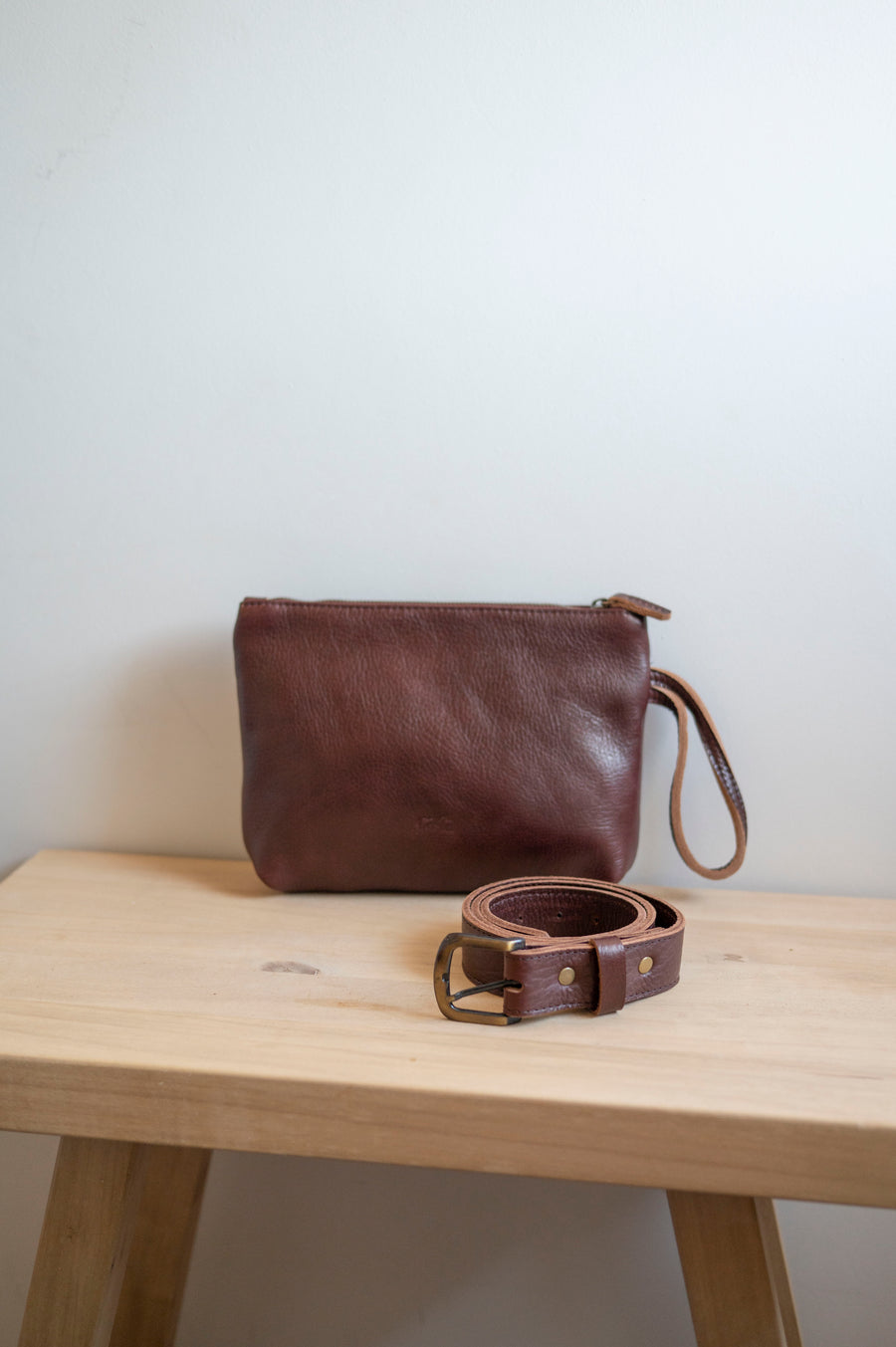 Leather clutch - Mar