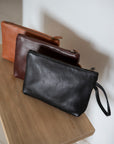 Leather clutch - Mar