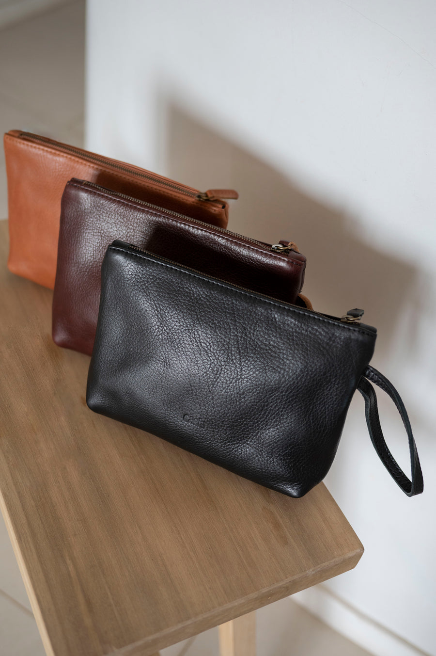 Leather clutch - Mar