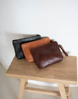 Leather clutch - Mar