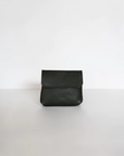 Leather small pouch black