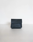 Leather small pouch blue