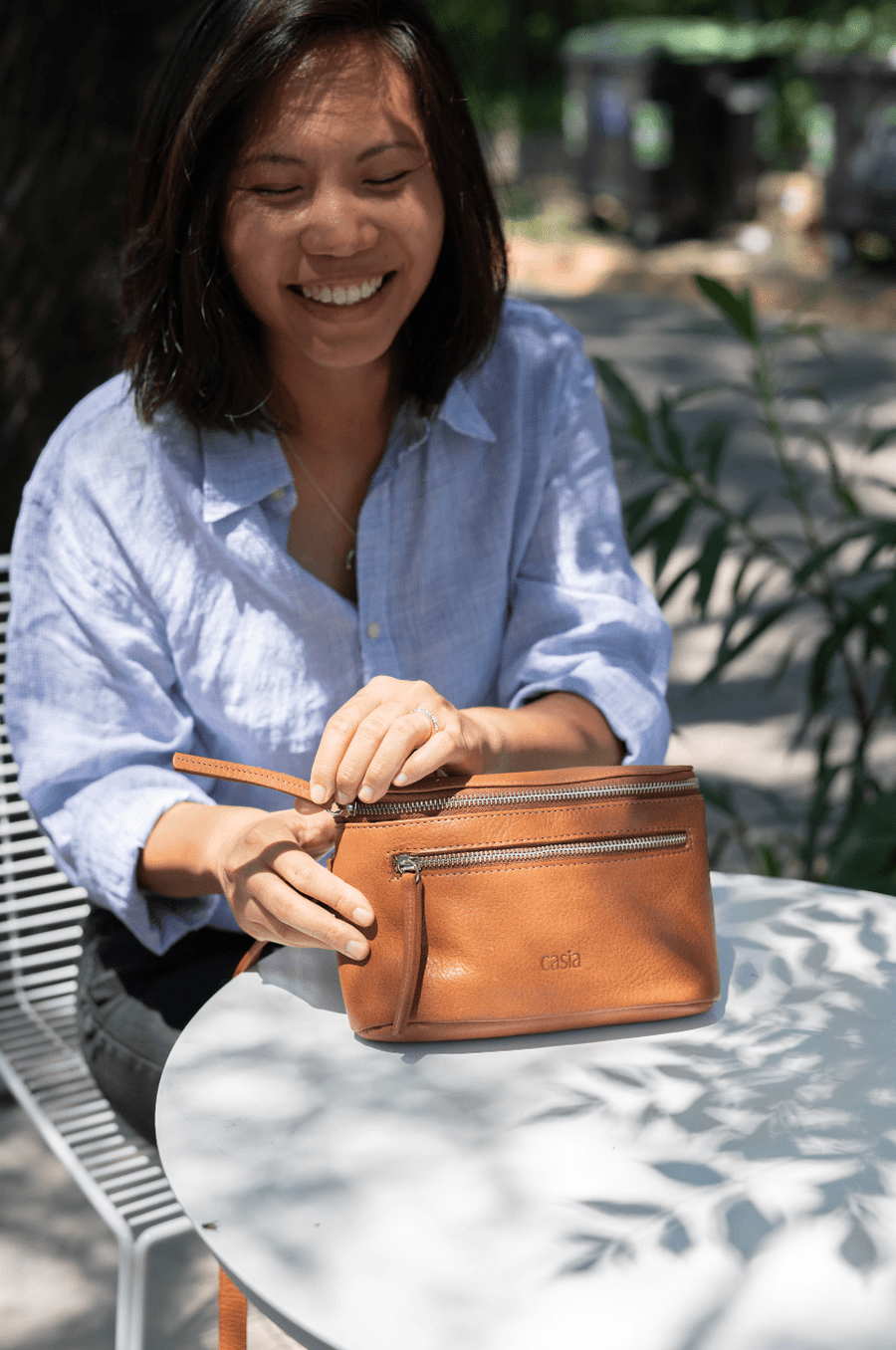 Leather fanny pack. Convertible leather fanny pack. Shoulder bag. Crossbody bag. Full grain leather belt bag. Vegetable tanned leather.